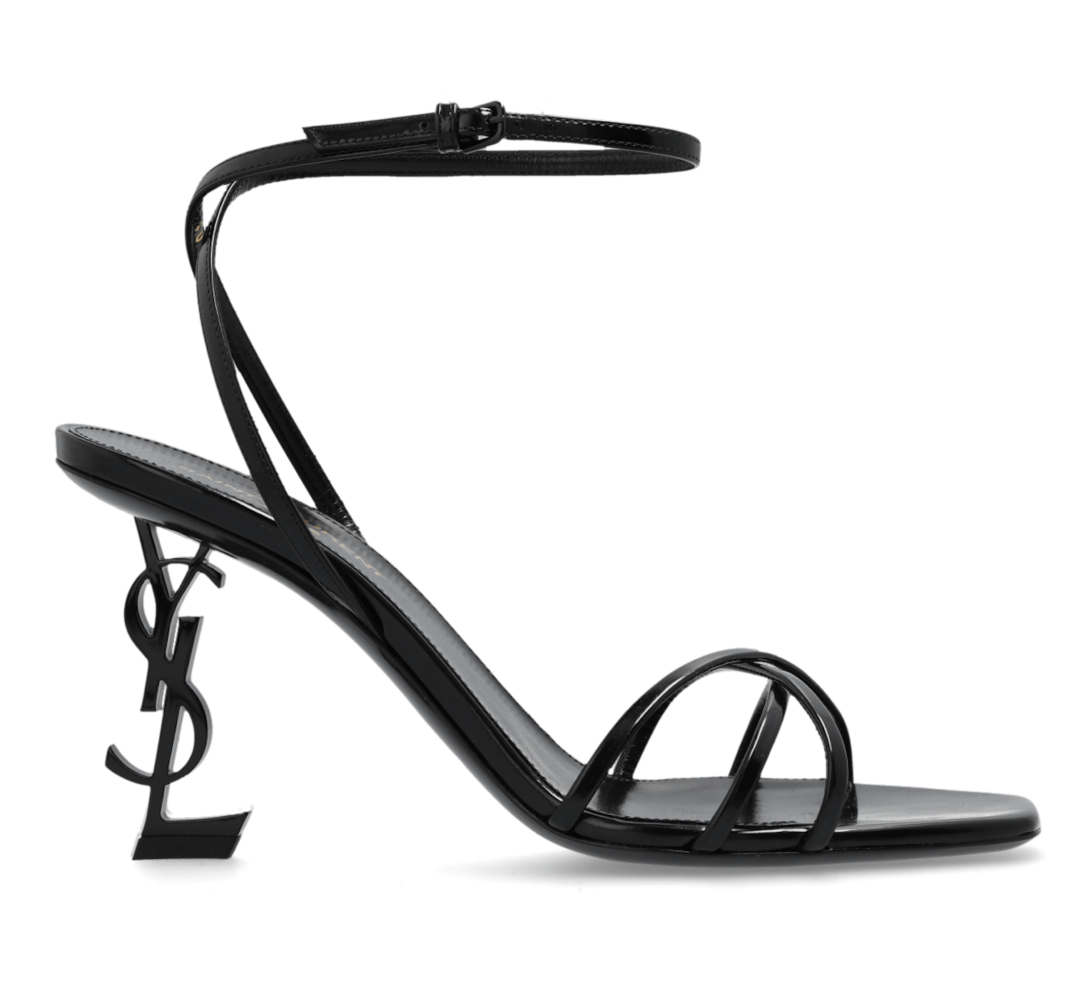Saint Laurent Paris Opyum 85 YSL Logo Heel Pump Ankle Strap Strappy Sandal 39.5 Size US 9.5 / IT 39.5 - 1 Thumbnail