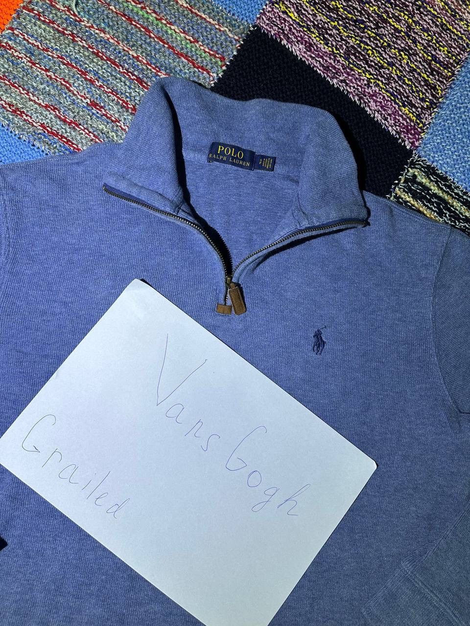 Polo Ralph Lauren × Vintage Polo RL Estate Rib 1/4 Quarter Zip Sweater Sweatshirt S size Size US S / EU 44-46 / 1 - 6 Thumbnail