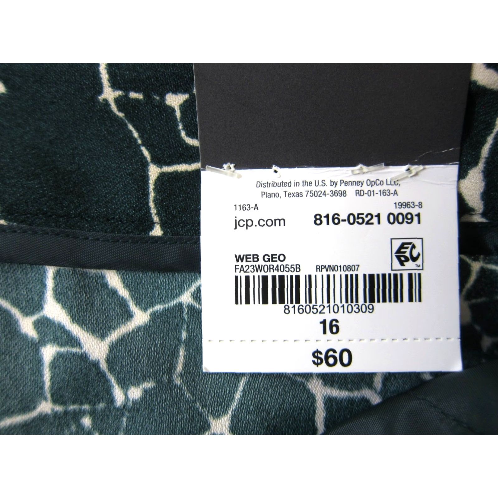 Worthington Worthington Pants NWT Women 16 Giraffe Animal Print High Rise Flat Front Pockets 100% polyester Dress Pants Size 38" / US 16 / IT 52 - 3 Thumbnail