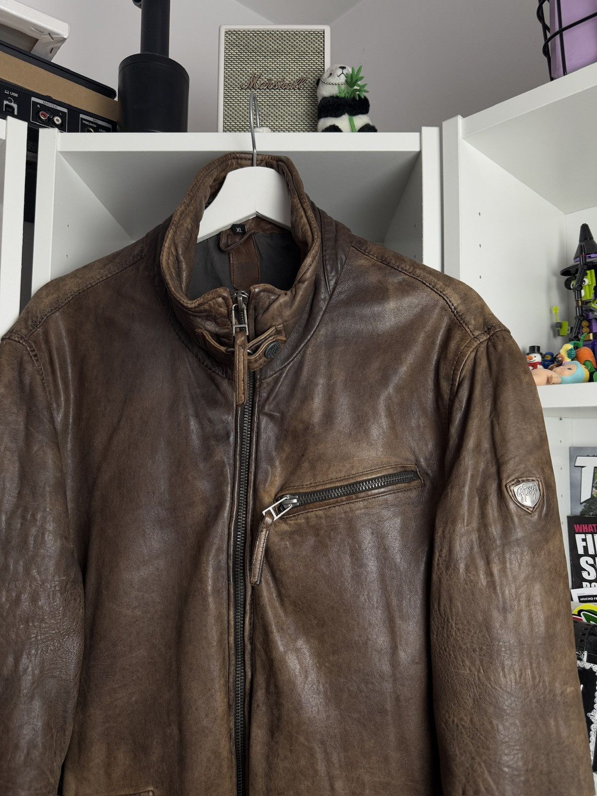 Gypsy × Vintage Vintage Gipsy Leather moto biker jacket XL avirex belstaff Size US XL / EU 56 / 4 - 3 Thumbnail