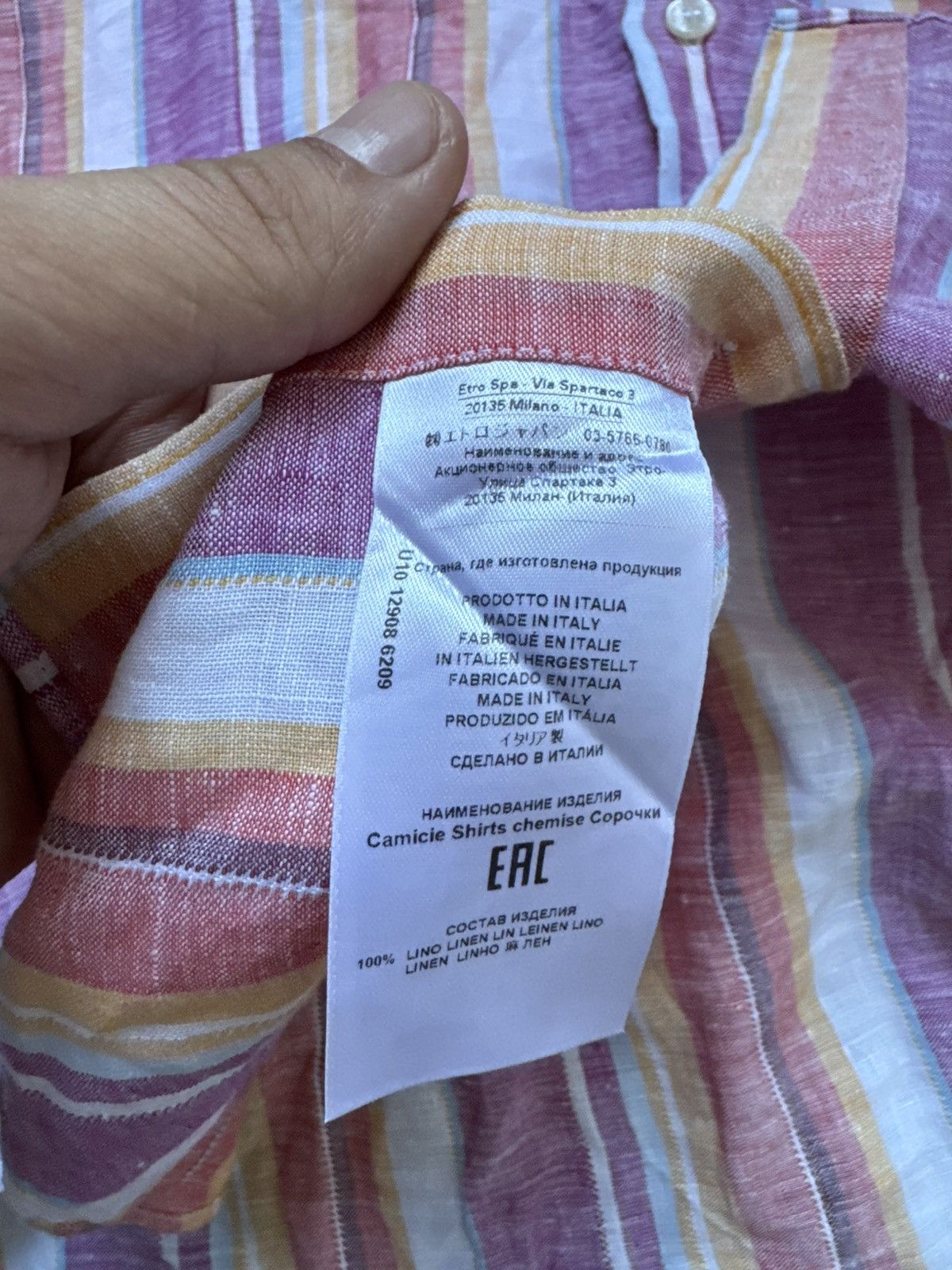 Etro Etro Luxury Multicolor Stripe T-Shirt Missoni Style Size US L / EU 52-54 / 3 - 3 Thumbnail