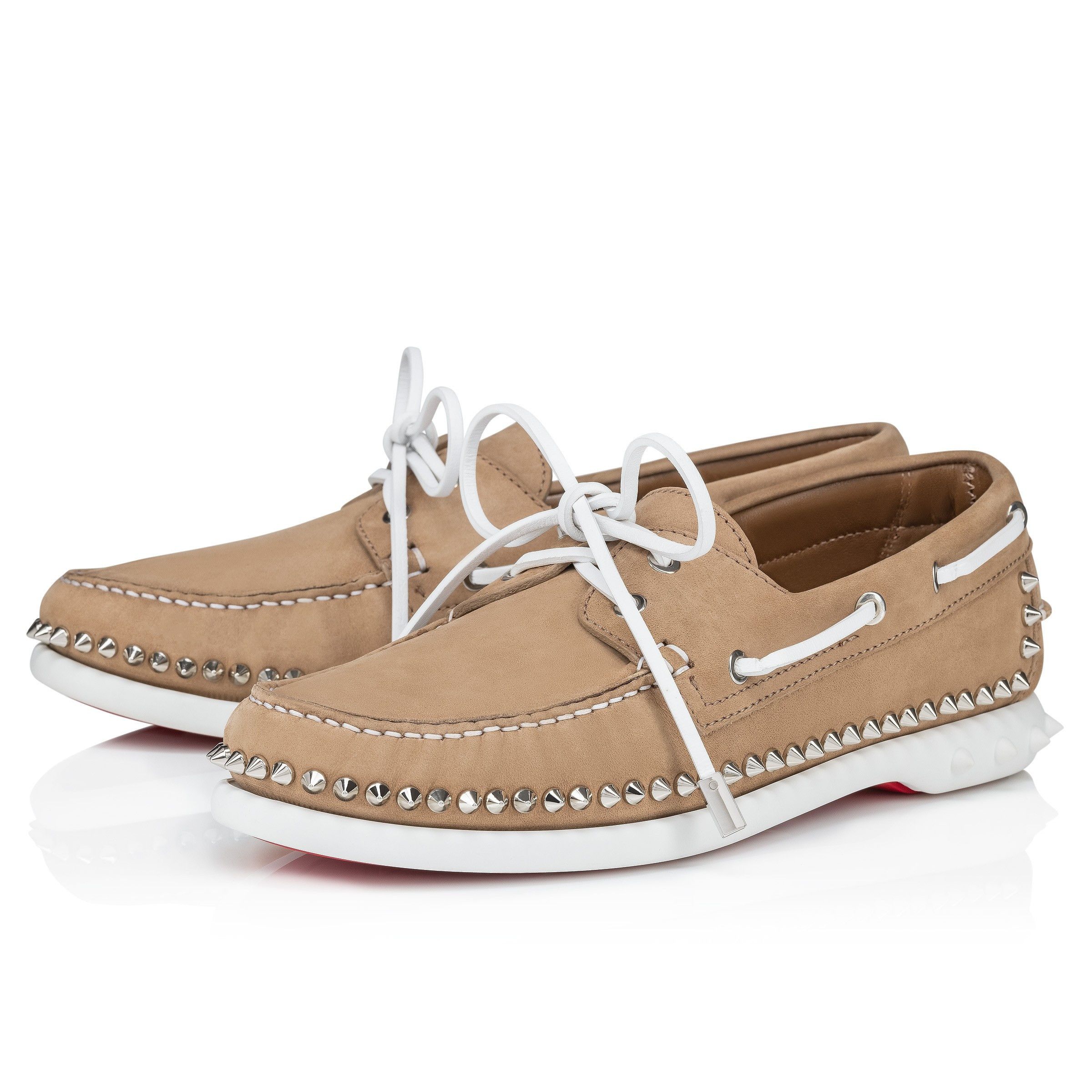 Christian Louboutin o1bcso1str0825 Gerockel in Beige Size US 8 / EU 41 - 1 Thumbnail