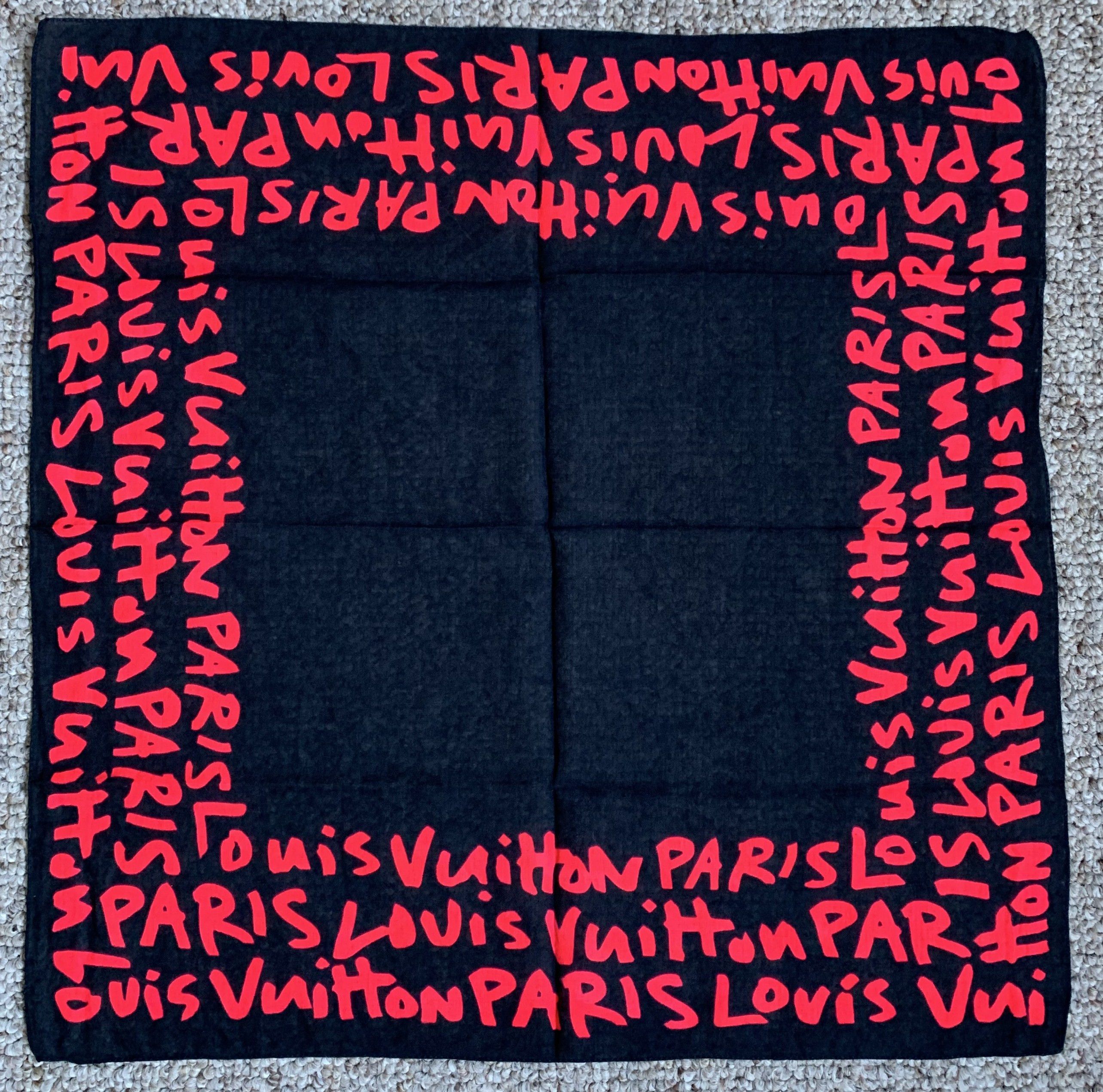 Louis Vuitton × Stephen Sprouse S/S 2001 Louis Vuitton x Stephen Sprouse Graffiti Scarf Size ONE SIZE - 2 Thumbnail