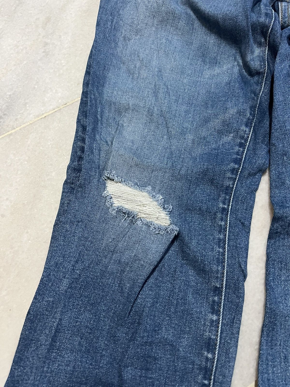 GU GU x UNDERCOVER RIPPED JEANS VERY RARE Size US 30 / EU 46 - 5 Thumbnail
