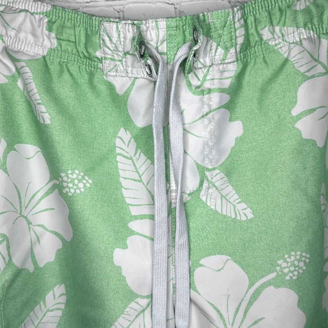 Ocean Pacific OP Mens Mint Green White Drawstring Swim Trunks Board Shorts Size M 32-34 Men Multicolor Ocean Pacific Size US 31 - 4 Thumbnail