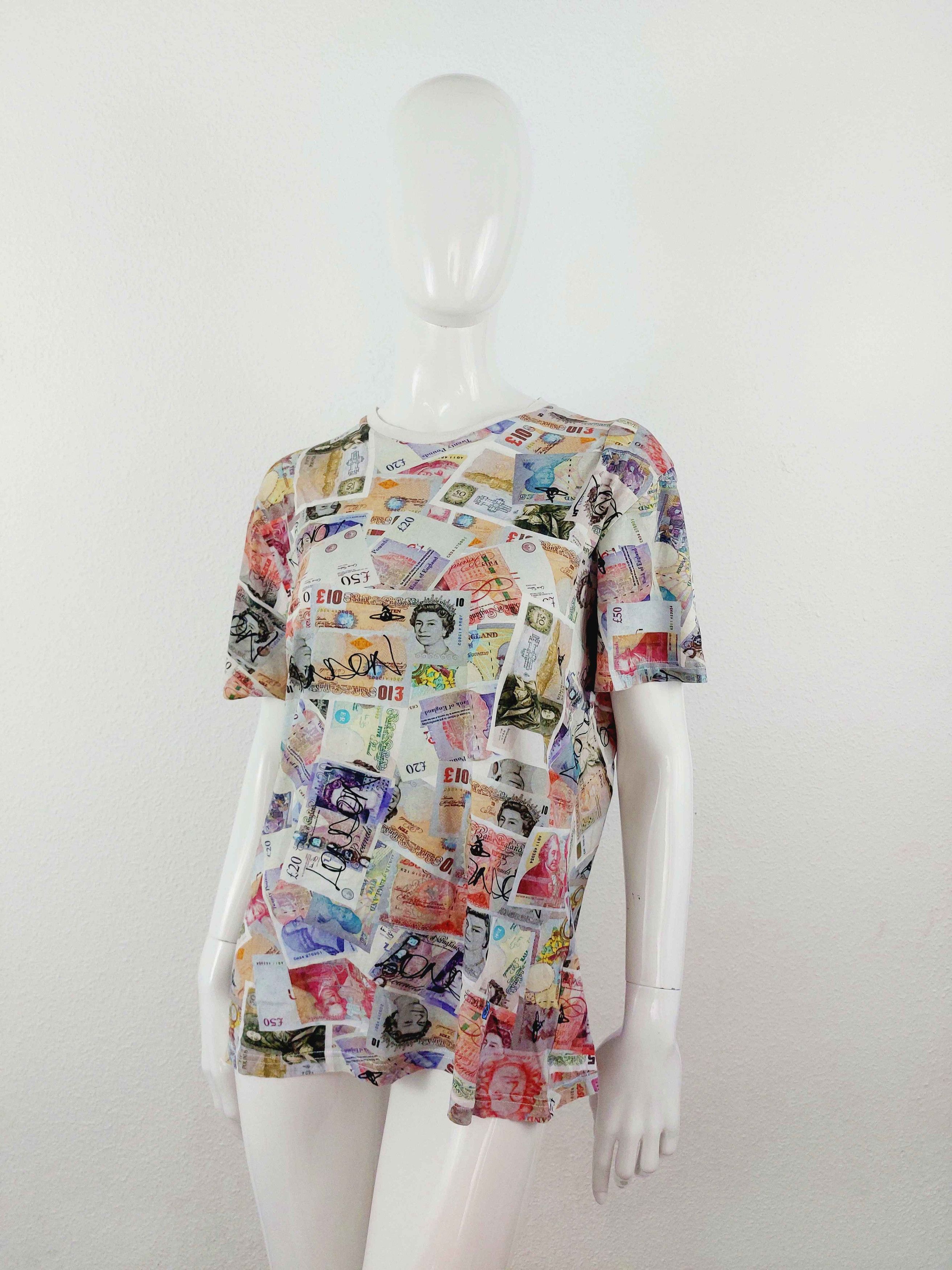 Vivienne Westwood Vivienne Westwood English Pounds Banknote Money T-Shirt Size US XL / EU 56 / 4 - 4 Thumbnail