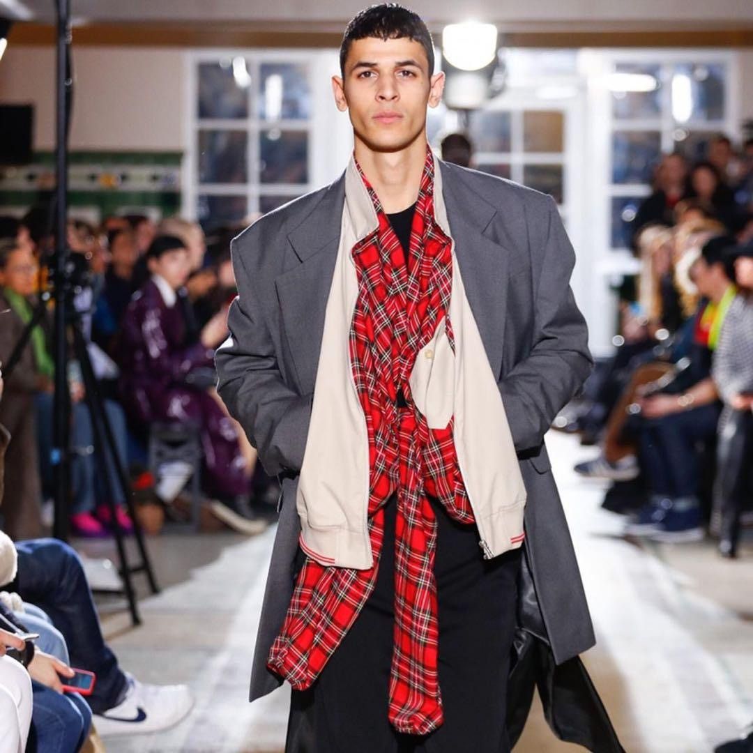 Y/Project 2018AW Runway Y/Project Tartan Tie Bomber Jacket (L) Size US L / EU 52-54 / 3 - 1 Thumbnail