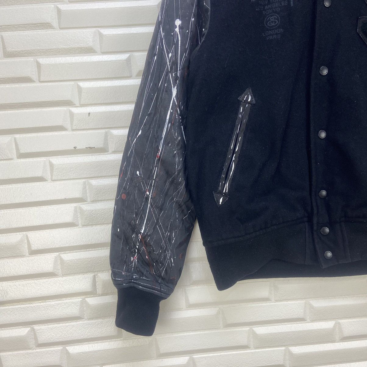 Stussy Custom Made Painting Color Stussy Spell Out Big Logo Varsity Size US S / EU 44-46 / 1 - 6 Thumbnail