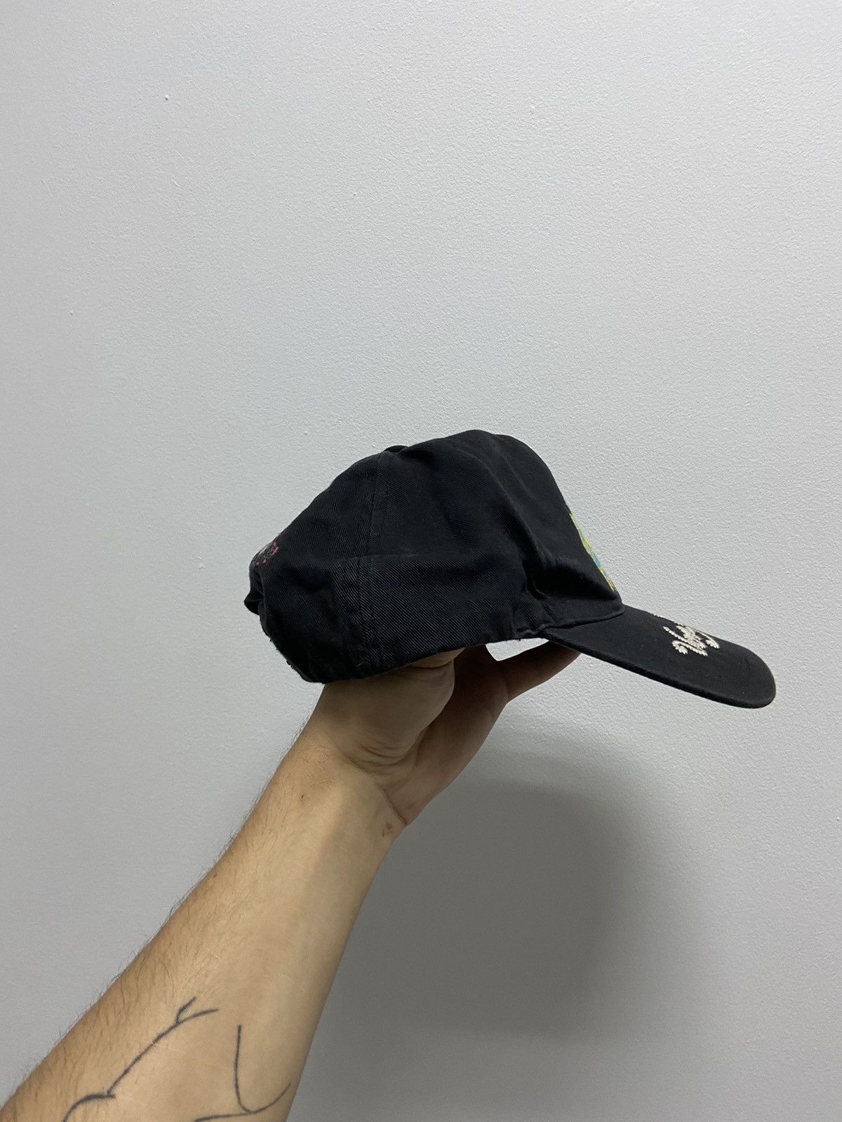 Vintage × Von Dutch Von Dutch Cap Vintage Y2K Big Logo Skate Grid Skull Size ONE SIZE - 2 Thumbnail
