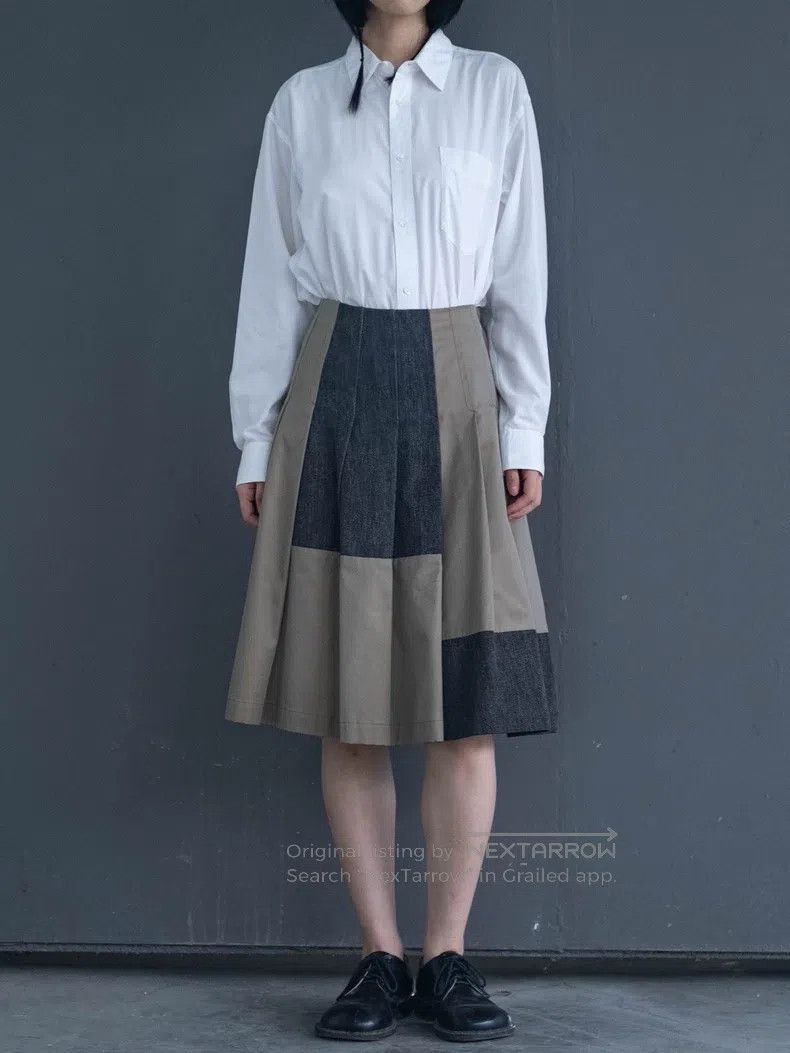 Comme des Garcons Comme Des Garcons size S Military green iridescent spliced Size 22" - 1 Thumbnail