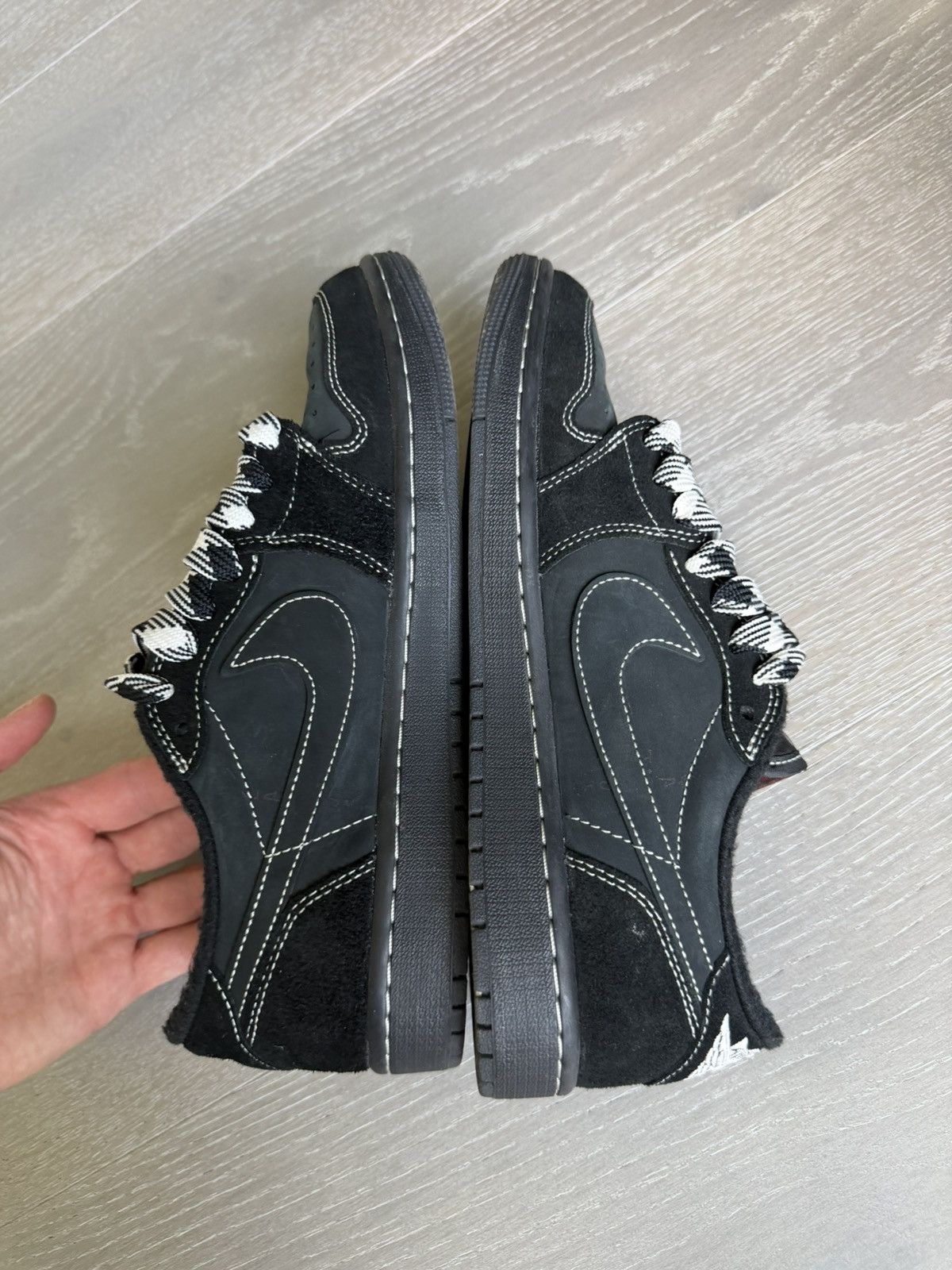 Nike Jordan 1 Retro Low OG SP Travis Scott Black Phantom Size US 9.5 / EU 42-43 - 12 Thumbnail
