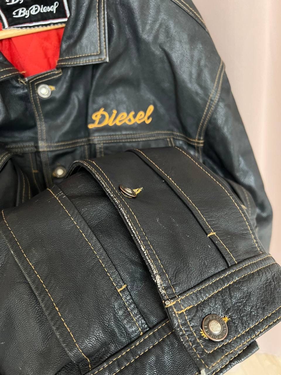 Diesel Diesel Big Back Logo Leather Jacket New World Basic Size XL Size US XL / EU 56 / 4 - 13 Thumbnail