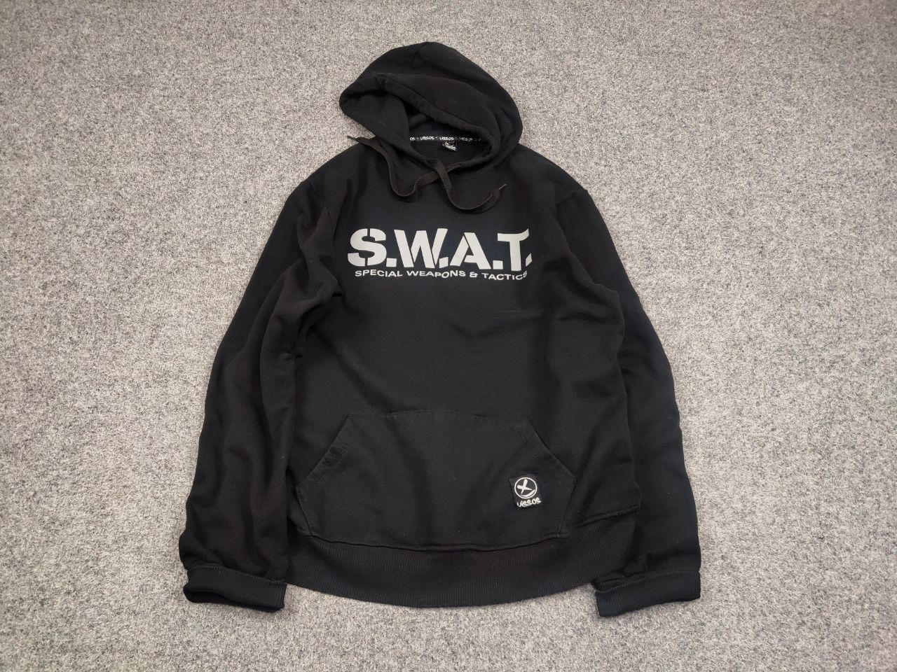 Japanese Brand Vintage S.W.A.T. Logo Black Classic Hoodie Y2K Style Size US L / EU 52-54 / 3 - 2 Thumbnail