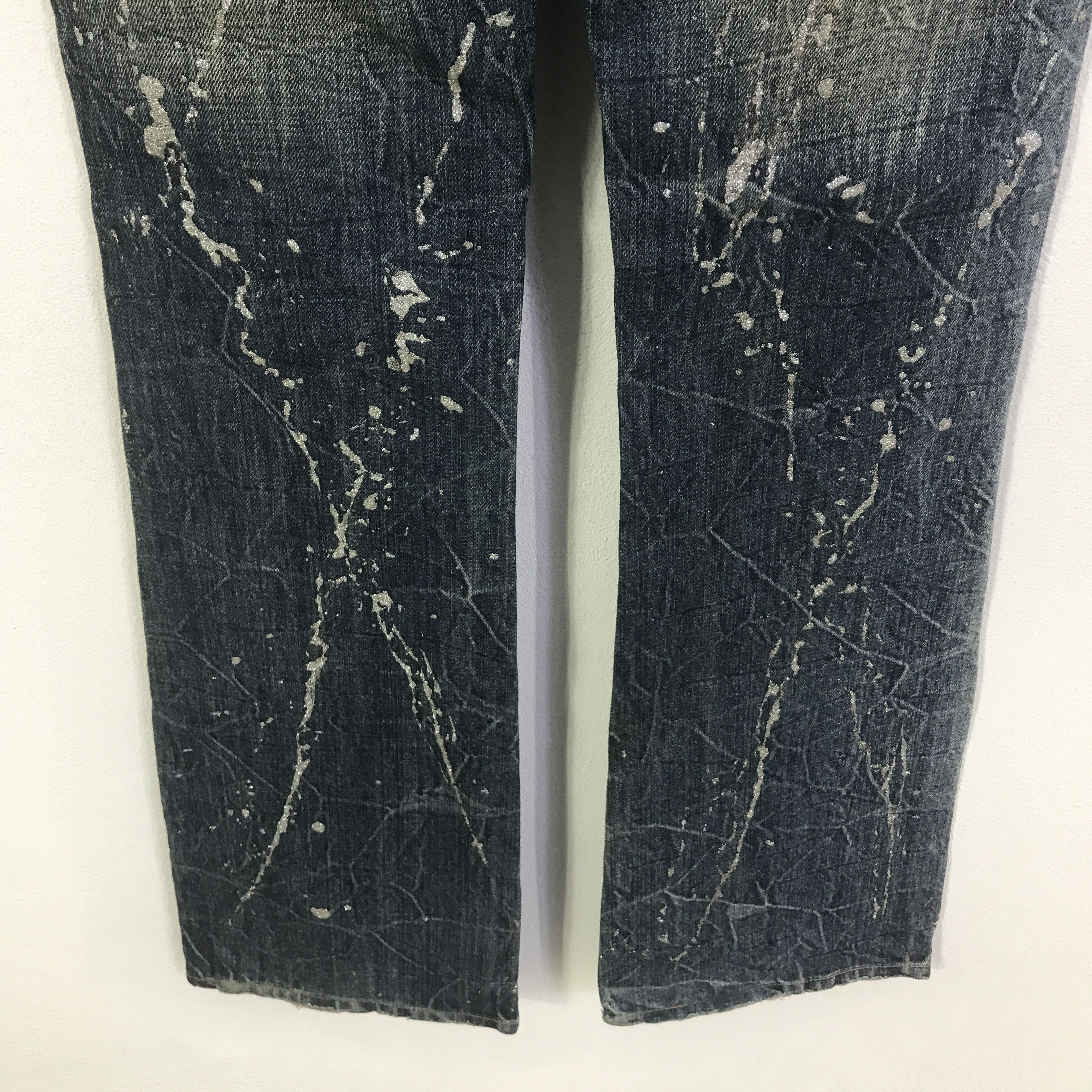 Japanese Brand flare midas Japan distressed bootcut denim jeans pants Size US 29 - 6 Thumbnail