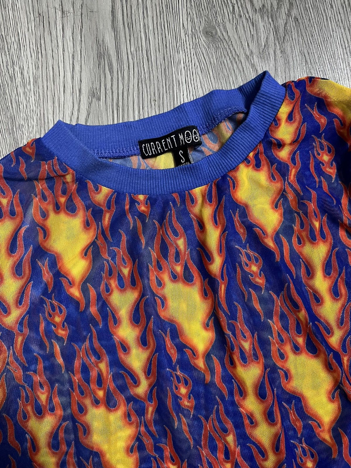 Current Mood Current mood flame mesh long sleeve 🔥 Size S / US 4 / IT 40 - 3 Thumbnail