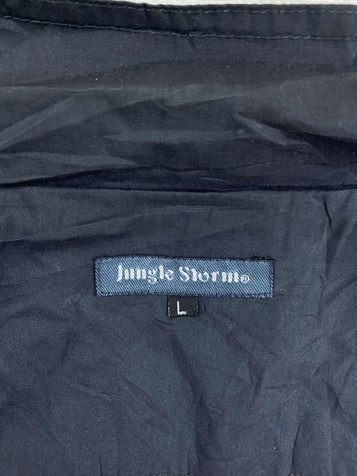Japanese Brand Vintage Jungle Storm Green Zipper Jacket Size US L / EU 52-54 / 3 - 9 Thumbnail