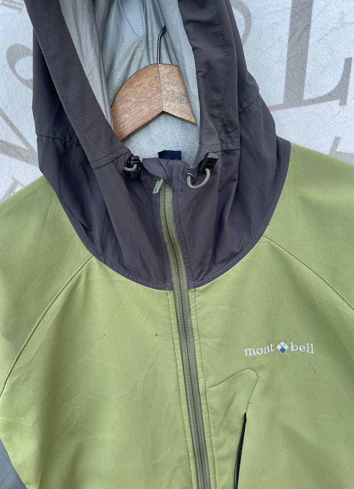 Montbell Mont-bell Men's Green/Gray Hooded Full Zip Outdoor Jacket Size US M / EU 48-50 / 2 - 6 Thumbnail