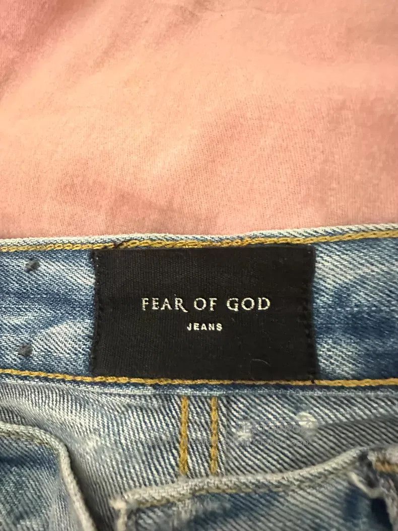 Fear of God Fear of God Blue water ripple jeans Size US 29 - 4 Thumbnail