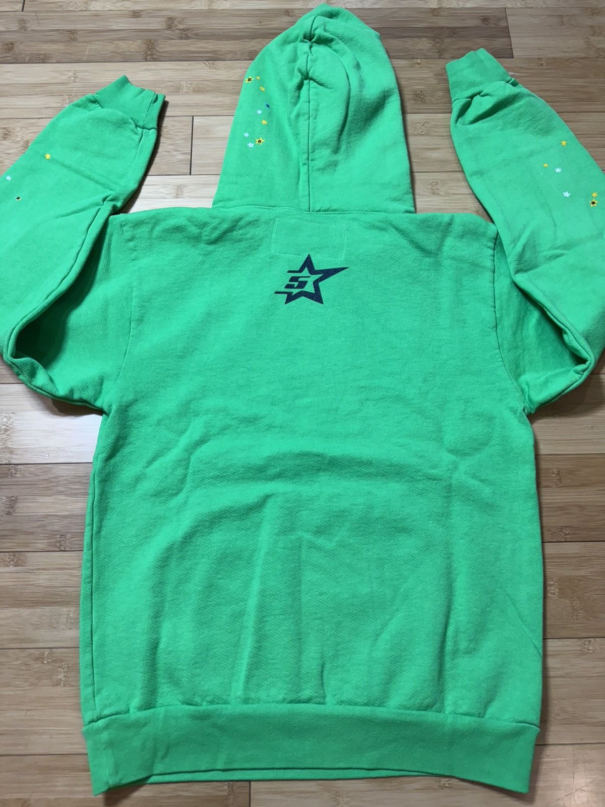 Sp5der SP5DER RHINESTONE PUNK V2 HOODIE GREEN - SIZE S Size US S / EU 44-46 / 1 - 6 Thumbnail