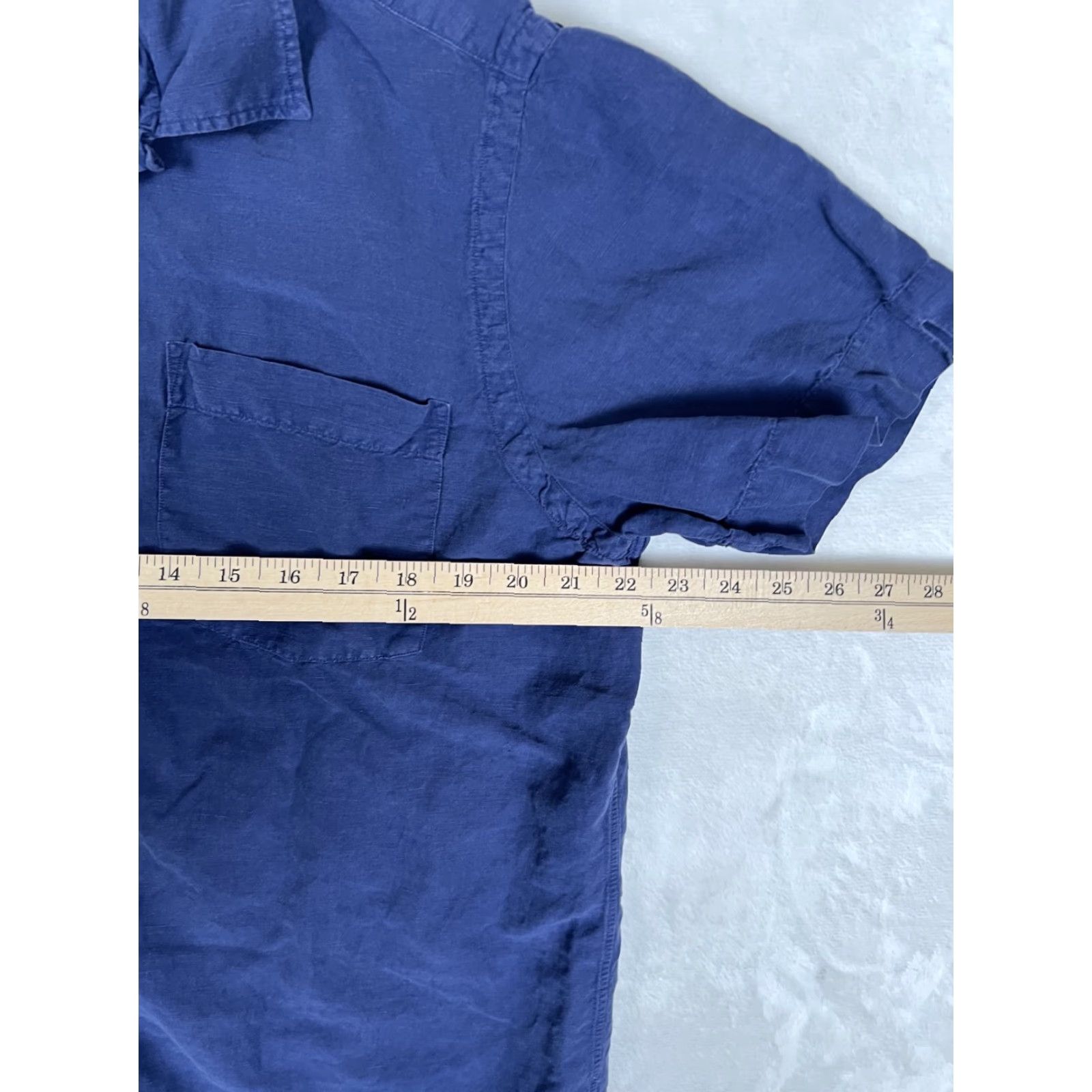 Polo Ralph Lauren Polo Ralph Lauren Shirt Short Sleeve Button-Up Size L Blue Solid Button-Down Collar Men Classic Vintage No Size US L / EU 52-54 / 3 - 5 Thumbnail