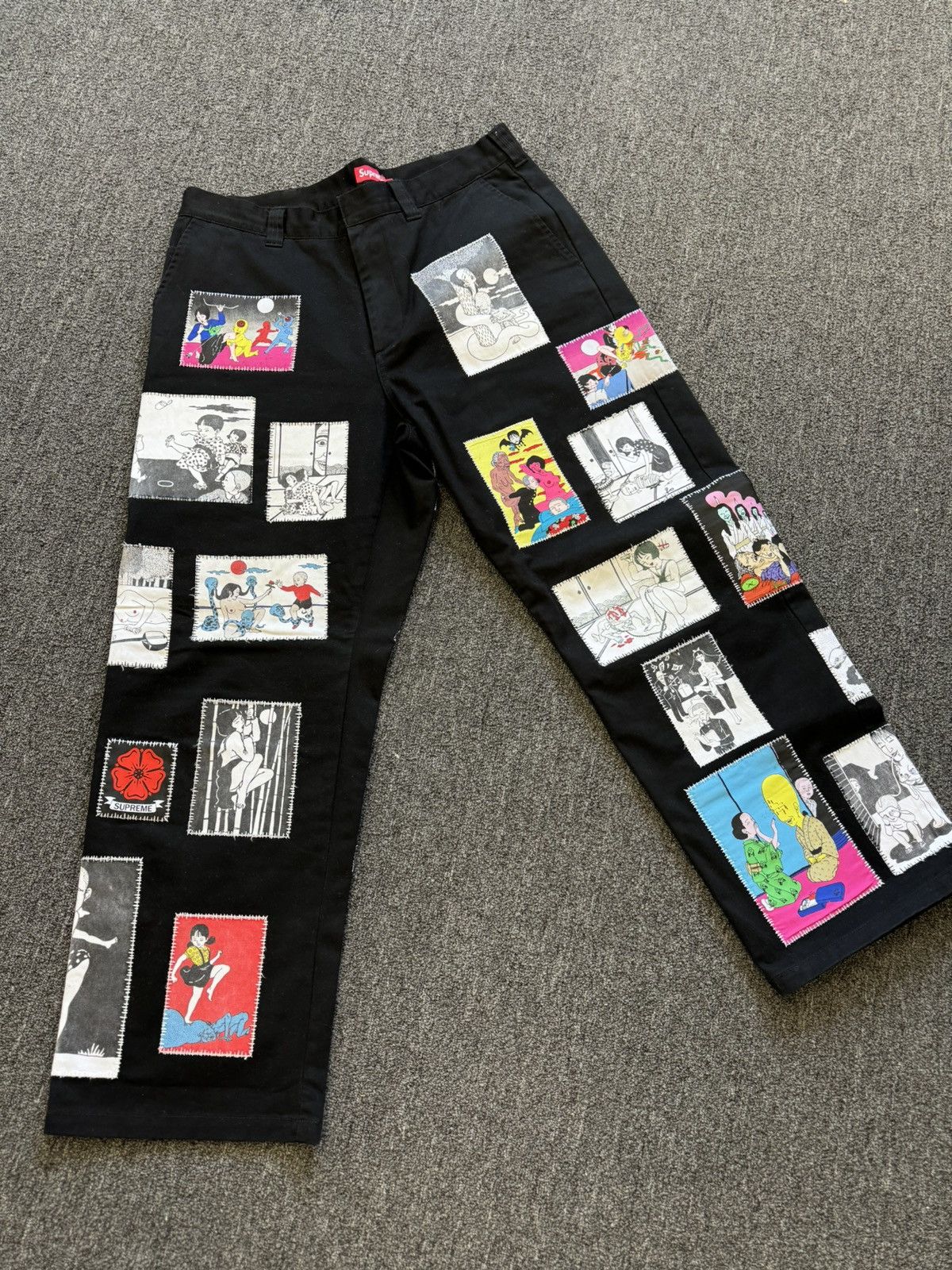 Supreme SUPREME TOSHIO SAEKI WORK PANT BLACK SIZE 34 | Grailed