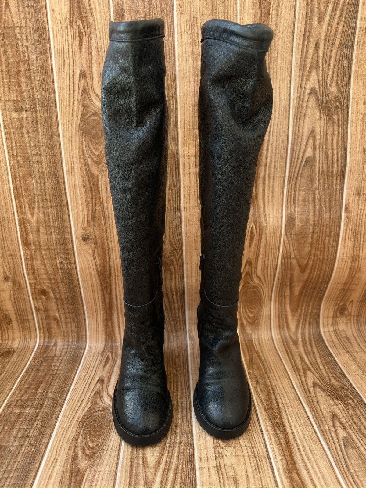 Ann Demeulemeester × Vintage AD black Leather Boots. Size US 6 / IT 36 - 3 Thumbnail