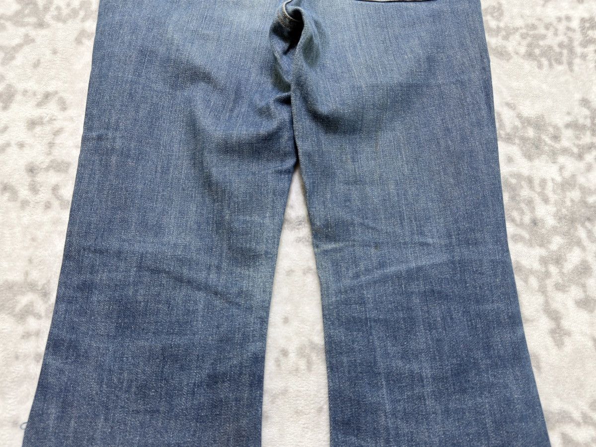 Edwin Vintage Something Flared Bush Pants Y2K Bell Bottom Denim Size 26" / US 2 / IT 38 - 12 Thumbnail