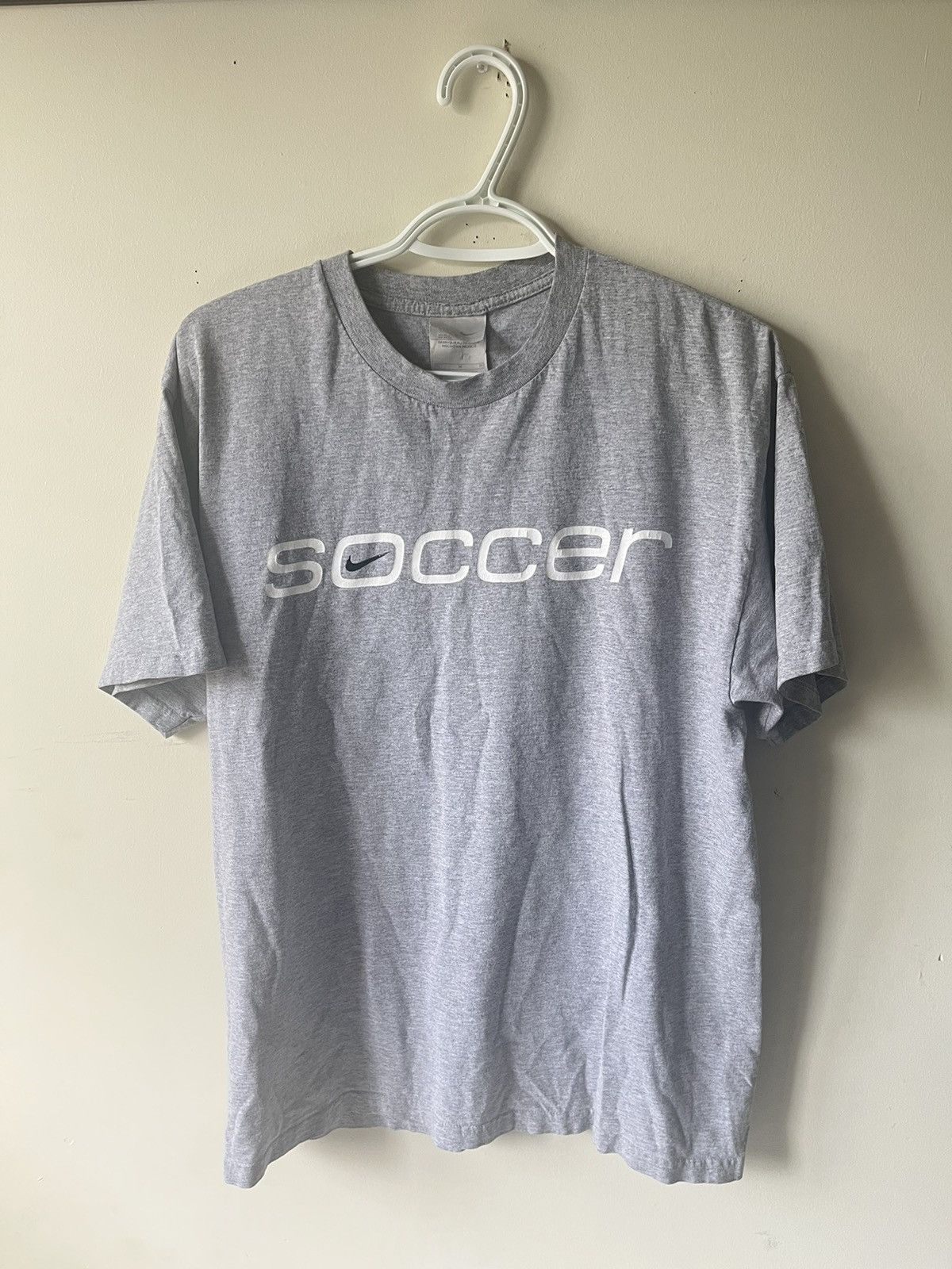 Nike × Vintage Y2K Nike Soccer Swoosh T-shirt Size US M / EU 48-50 / 2 - 1 Thumbnail