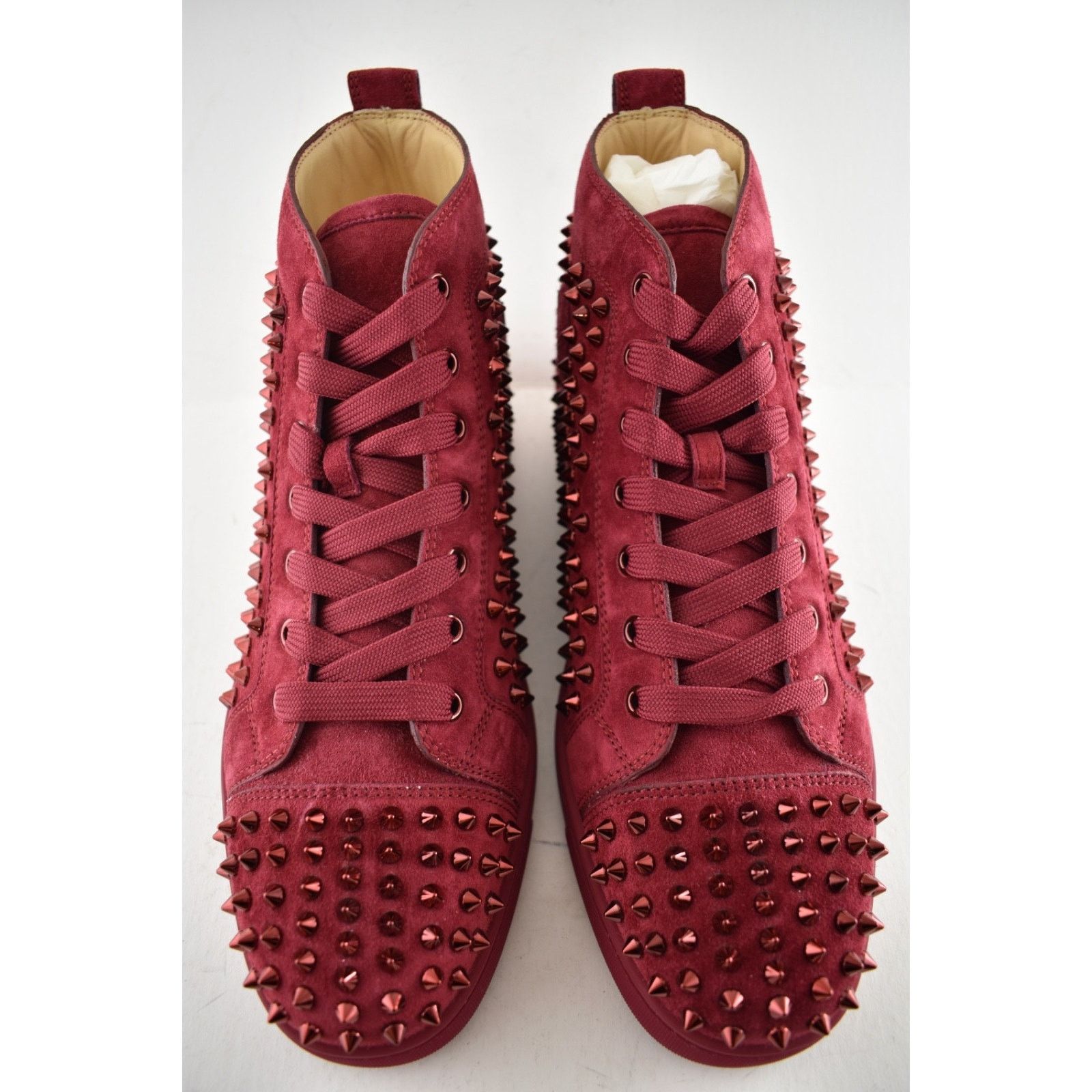 Christian Louboutin Christian Louboutin Men Louis Flat Spike Sanguine Red High Size US 10.5 / EU 43-44 - 5 Thumbnail