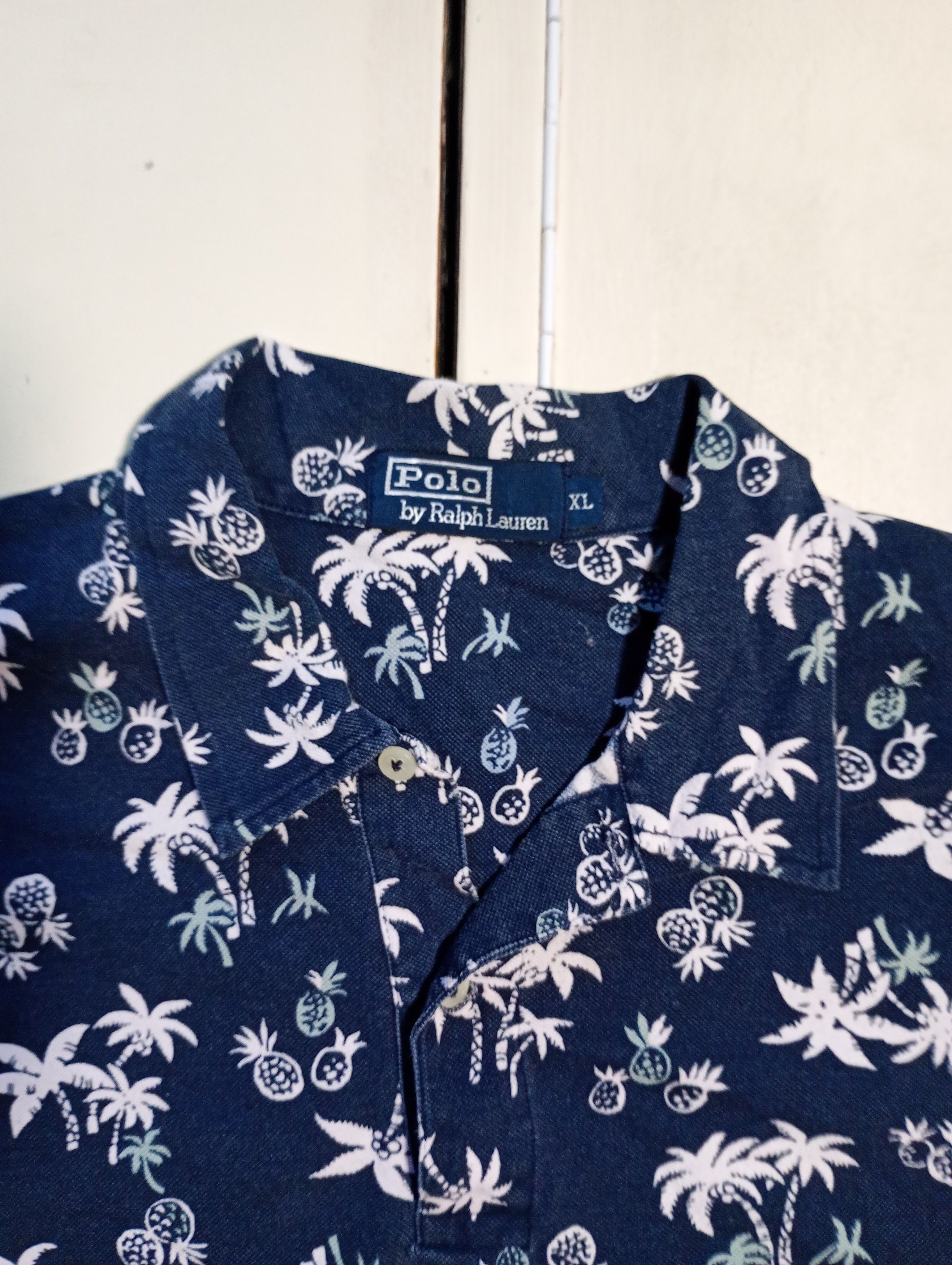 Polo Ralph Lauren Polo Ralph Lauren Printed Polo Shirt Vintage 90's Size US XL / EU 56 / 4 - 7 Thumbnail
