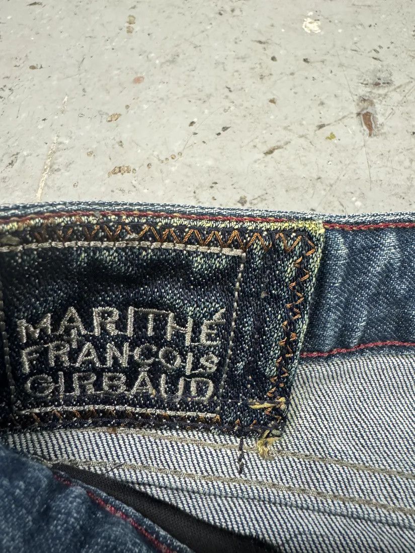 Designer × Marithe + Francois Girbaud × Vintage 2000s Marithé + François Girbaud Blue Brut Distressed Denim Jeans Size US 31 - 10 Thumbnail
