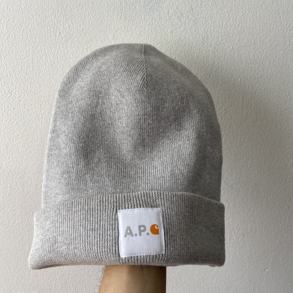 image of A P C x Carhartt Wip X Carhartt Wip Watch Beanie in Grey, Men's