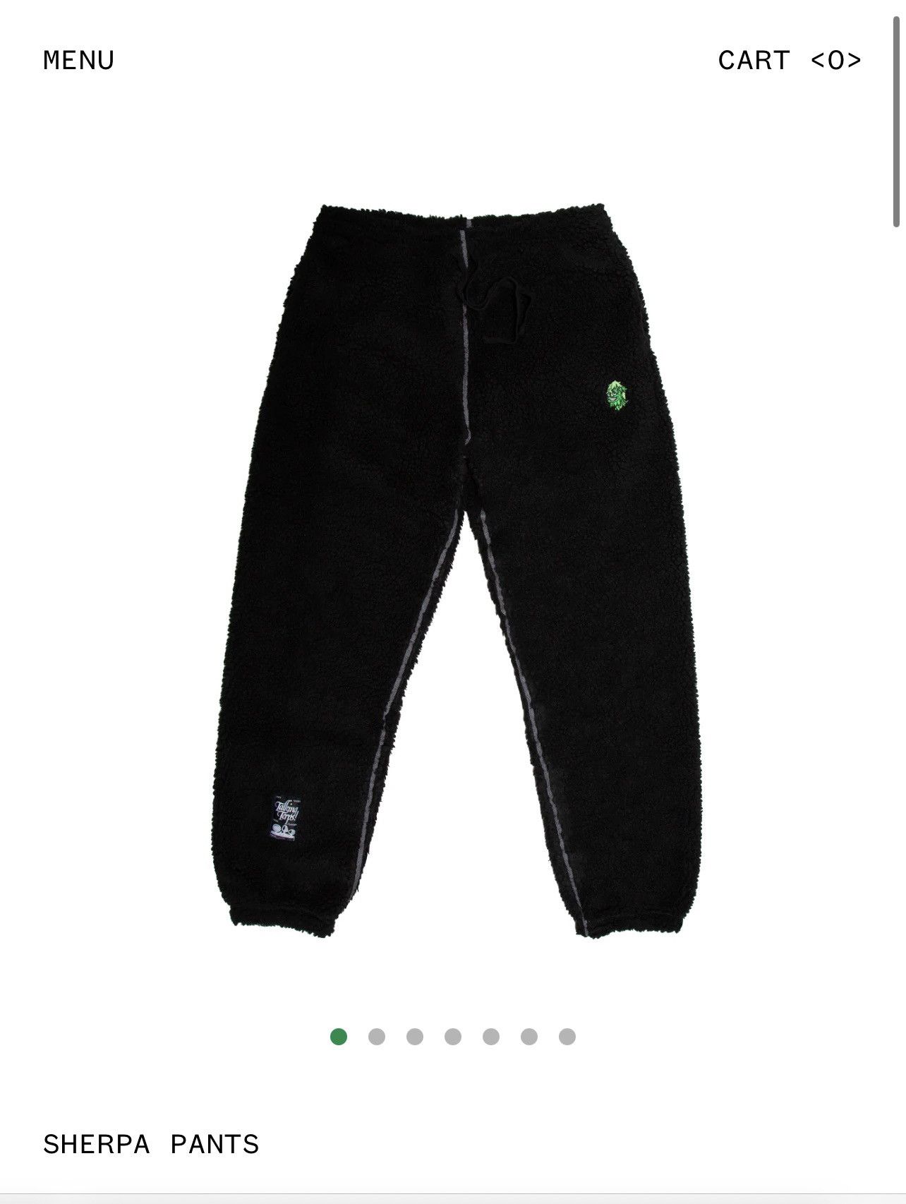 image of Talking Terps Terp Sherpa Ultra Soft Sweatpants Size Medium in Black, Men's