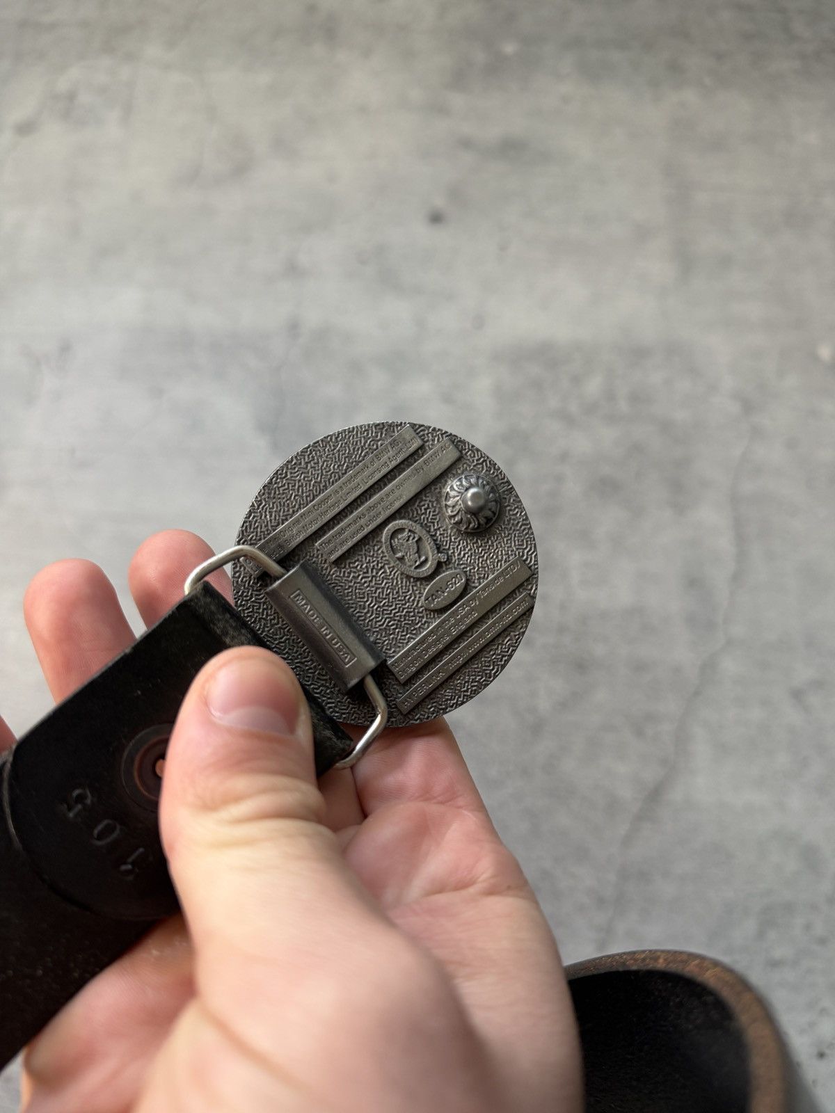 Diesel 00’s NUMBER NINE STYLE MINI COOPER LEATHER Y2K BELT VINTAGE Size ONE SIZE - 4 Thumbnail