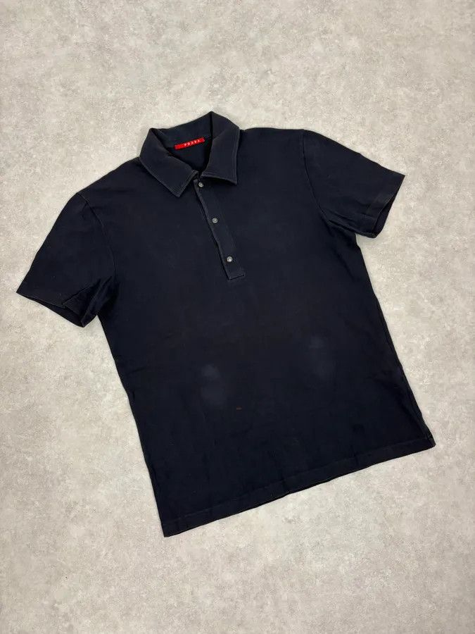 Prada 2000s Prada Navy Polo Shirt Size US S / EU 44-46 / 1 - 4 Thumbnail