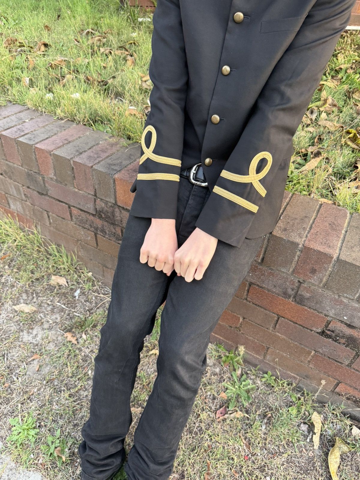 Saint Laurent Paris Saint Laurent Paris Officer Blazer Size 46S - 9 Thumbnail