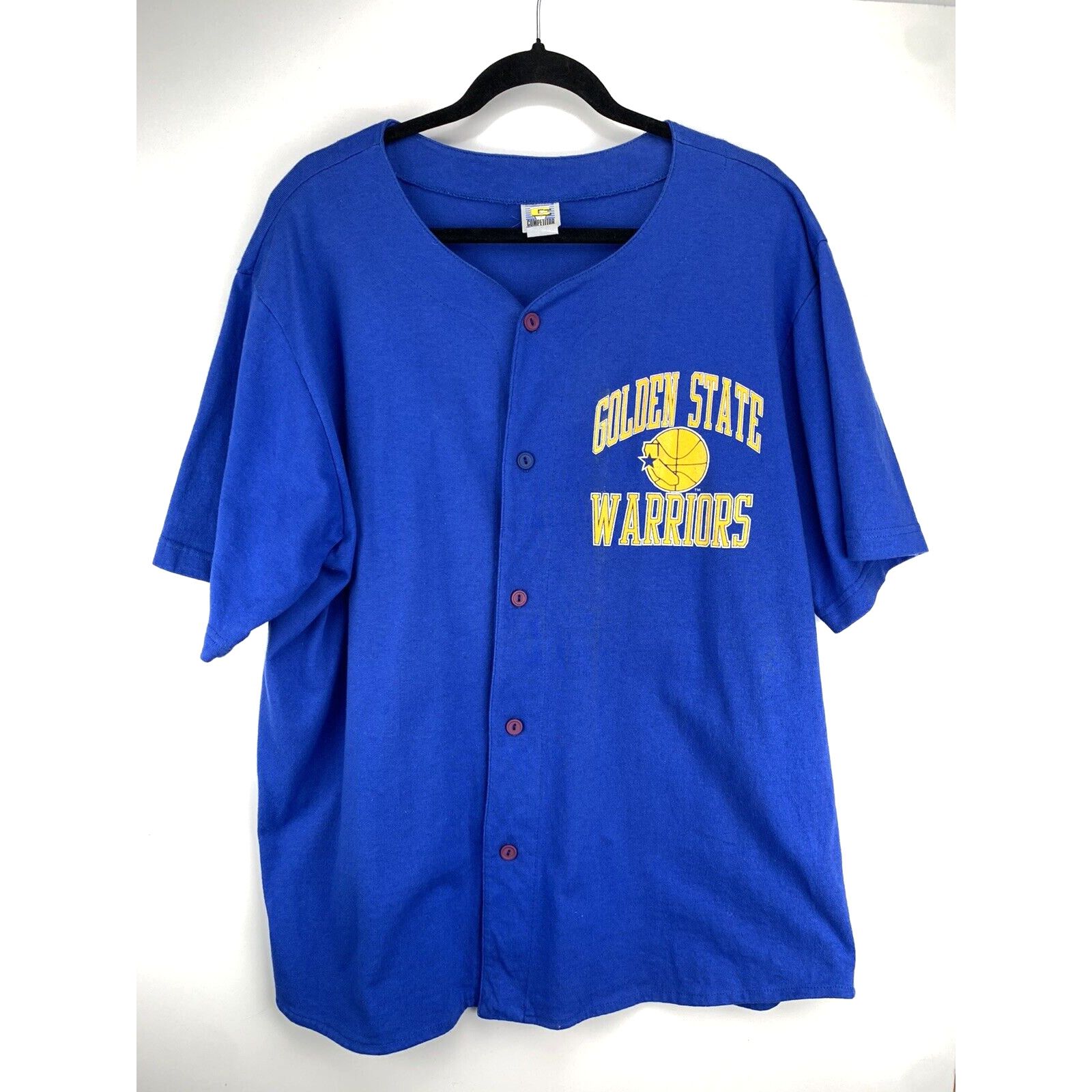 Vintage Vintage Golden State Warriors Shirt Button Front Size XL USA Size US XL / EU 56 / 4 - 1 Thumbnail