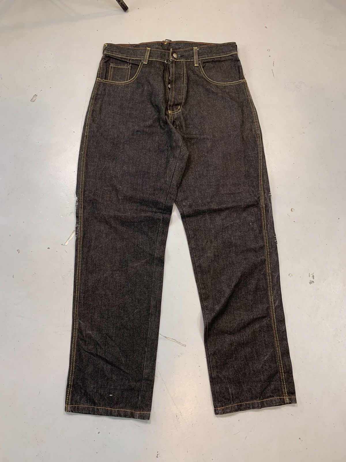 Vintage Vintage Evisu inspired diecock seagull printed denim Size US 36 / EU 52 - 6 Thumbnail