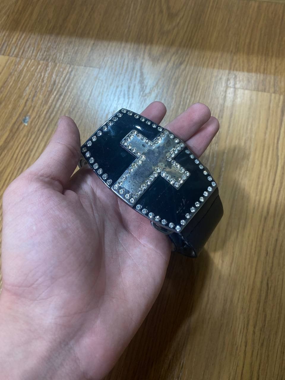 Vintage Pyramid Studded Belt (black) Size ONE SIZE - 2 Thumbnail