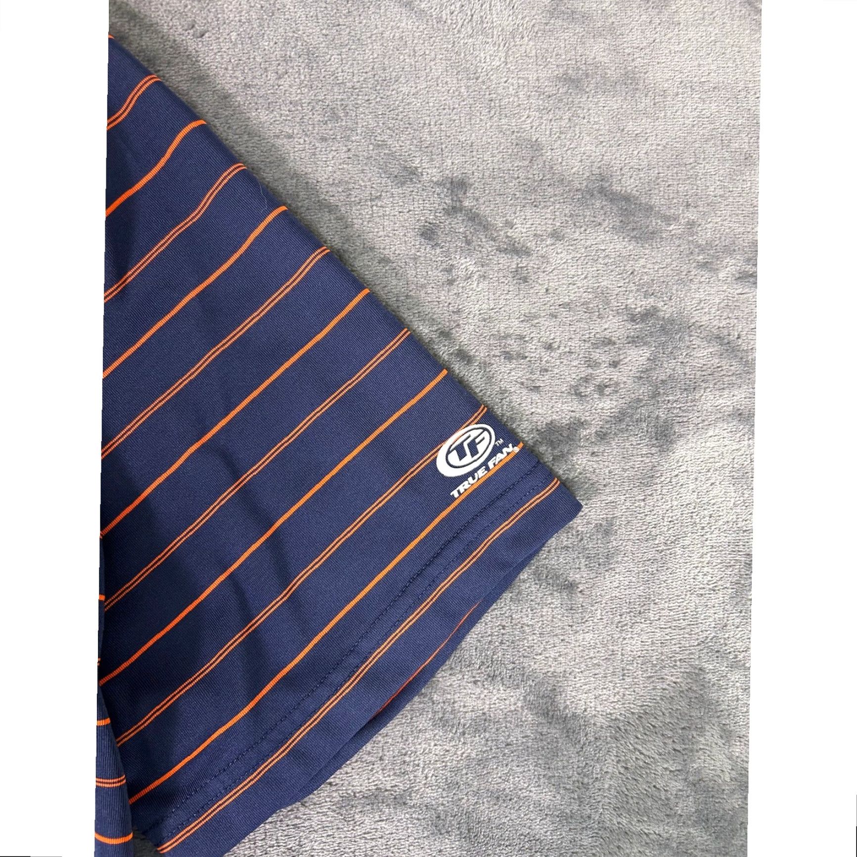 MLB Y2K Detroit Tigers MLB Genuine Merchandise Polo Shirt L Navy Orange Stripe Men Polo Short Sleeve Embroidered Logo Striped Casual Activewear Size US L / EU 52-54 / 3 - 3 Thumbnail