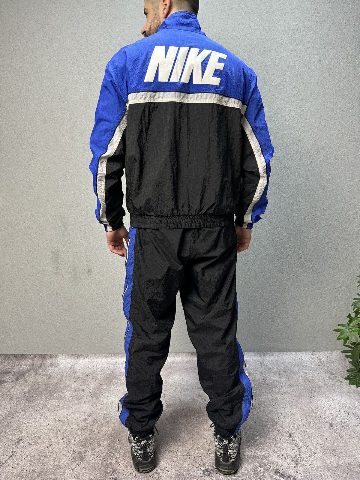 Nike Vintage Nike Tracksuit Nylon Jacket Pants Set Y2K Drill 90s