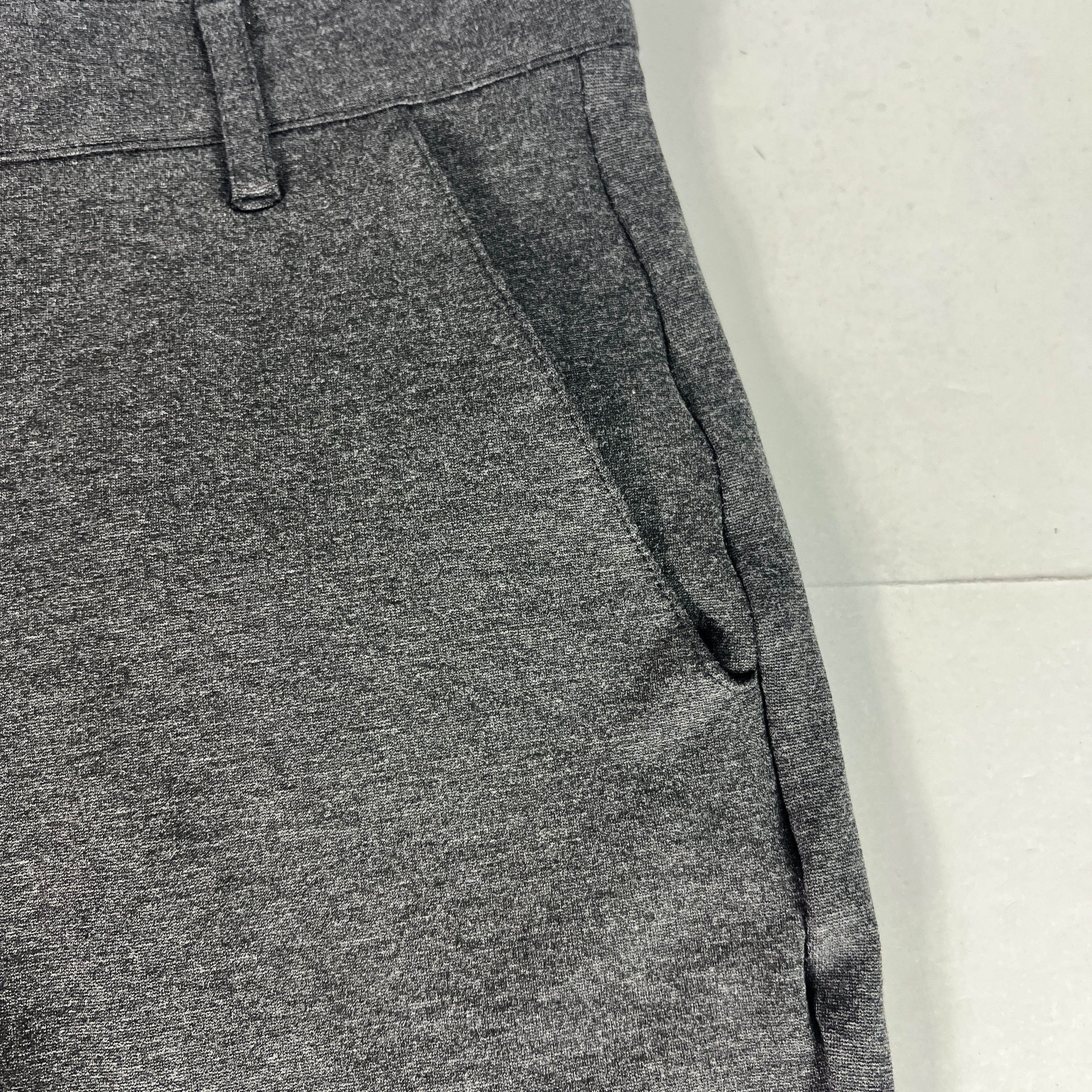 Paige Paige Pants Strafford Straight Iced Black Stretch Trousers Size US 34 / EU 50 - 3 Thumbnail