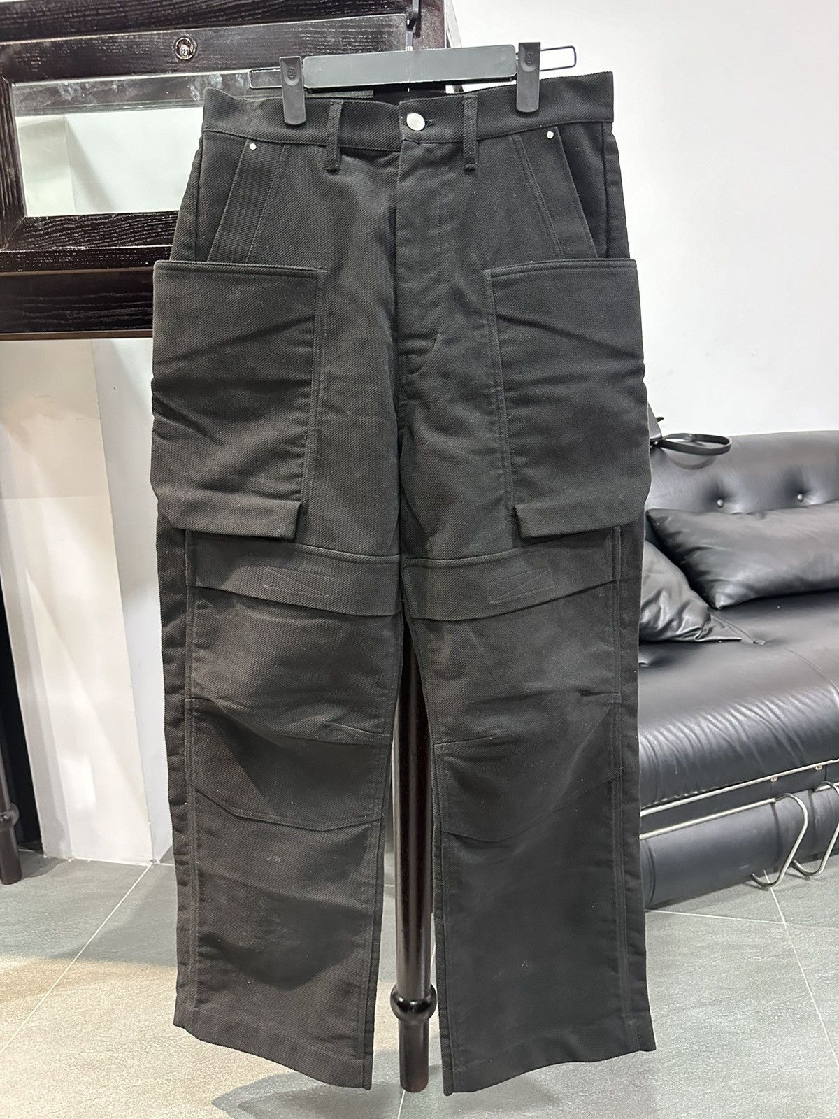 Rick Owens Rick Owens Stefan Cargo Pants 'Black' Size US 29 - 1 Thumbnail