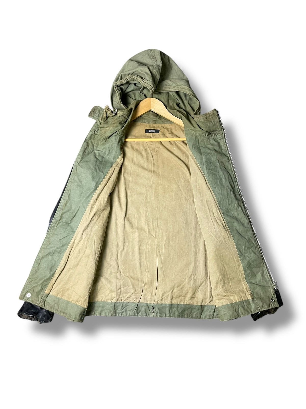 Jun Takahashi Rare Undercover Sleeve Leather Army Jacket (55) Size US S / EU 44-46 / 1 - 2 Thumbnail