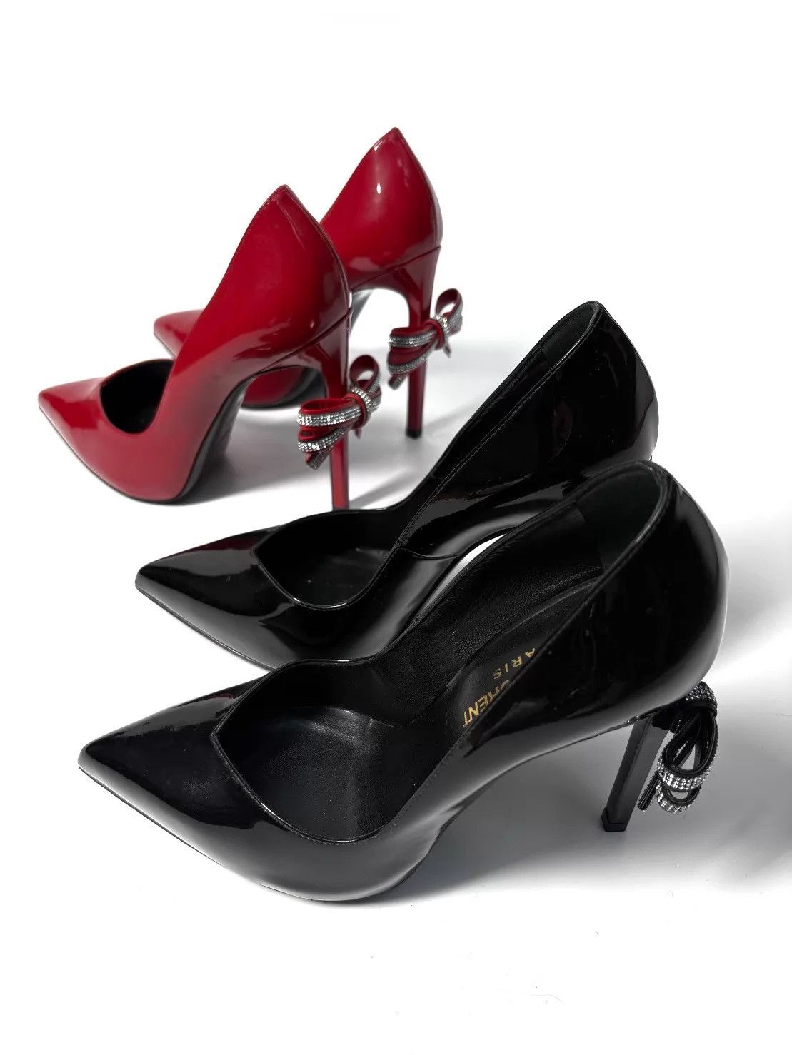 Saint Laurent Paris Saint Laurent SLP16AW Hedi Farewell Bow Heels 37 Size US 6.5 / IT 36.5 - 1 Thumbnail