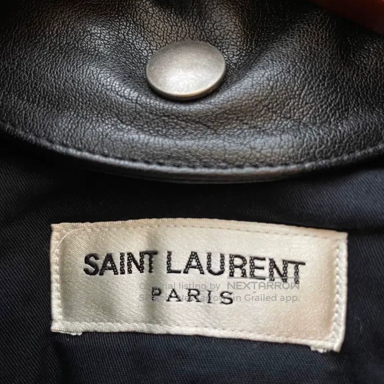Saint Laurent Paris Saint Laurent Paris Black Corduroy Lamb Fur Collar Jacket Size XS / US 0-2 / IT 36-38 - 4 Thumbnail