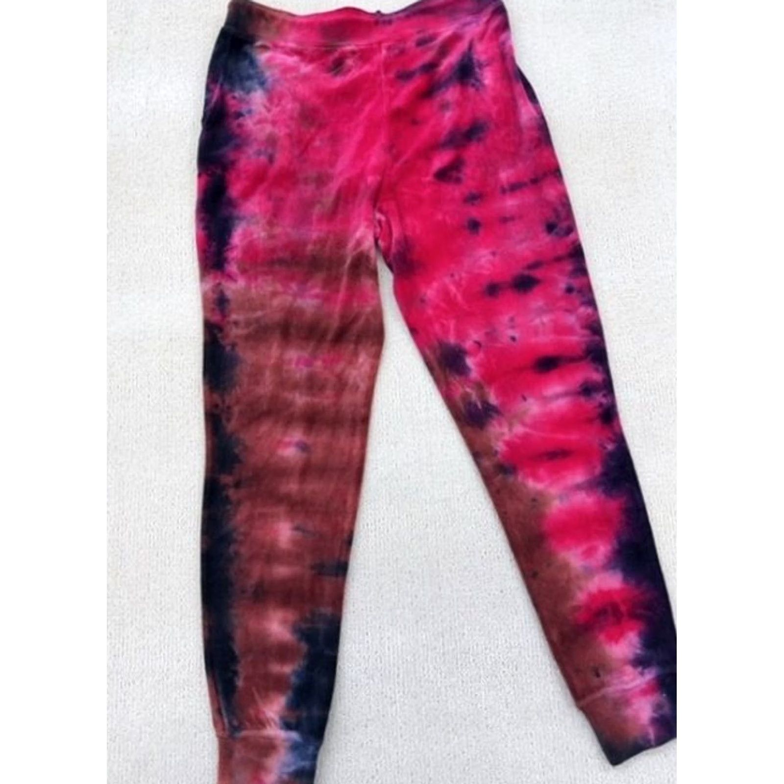 Juicy Couture Juicy Couture Pink Tie Dye Velour Sweatpants Sweatpants M Womenswear Regular Pink Tie Dye Y2K Girls Womens Size 32" / US 10 / IT 46 - 2 Thumbnail