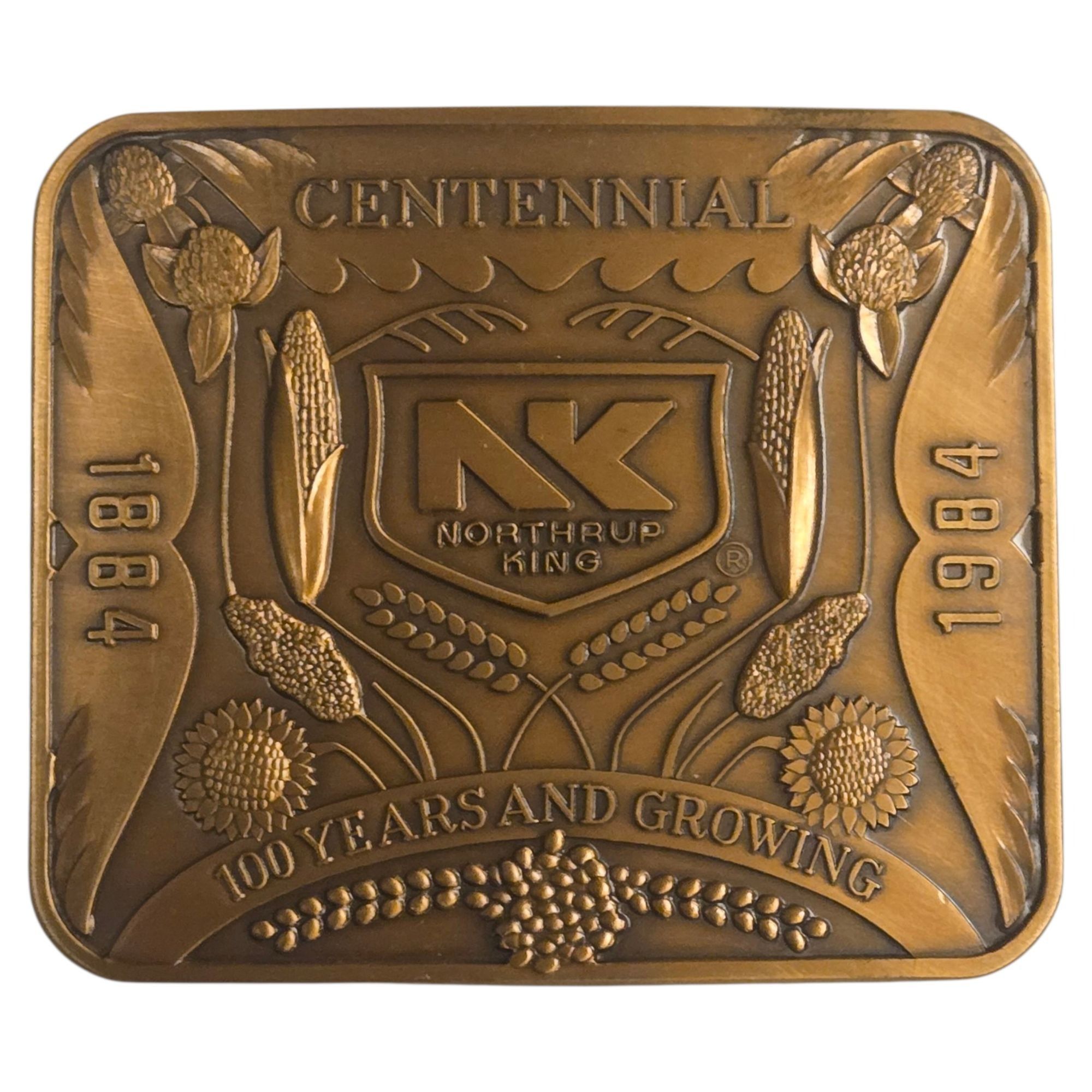 Other Northrup King Belt Buckle Seed Company Centennial Advertisin Size ONE SIZE - 12 Thumbnail
