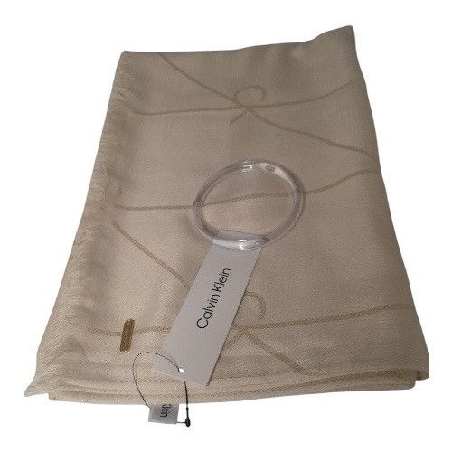 Calvin Klein Calvin Klein Diagonal CK Logo Metallic Scraf Size ONE SIZE - 2 Thumbnail