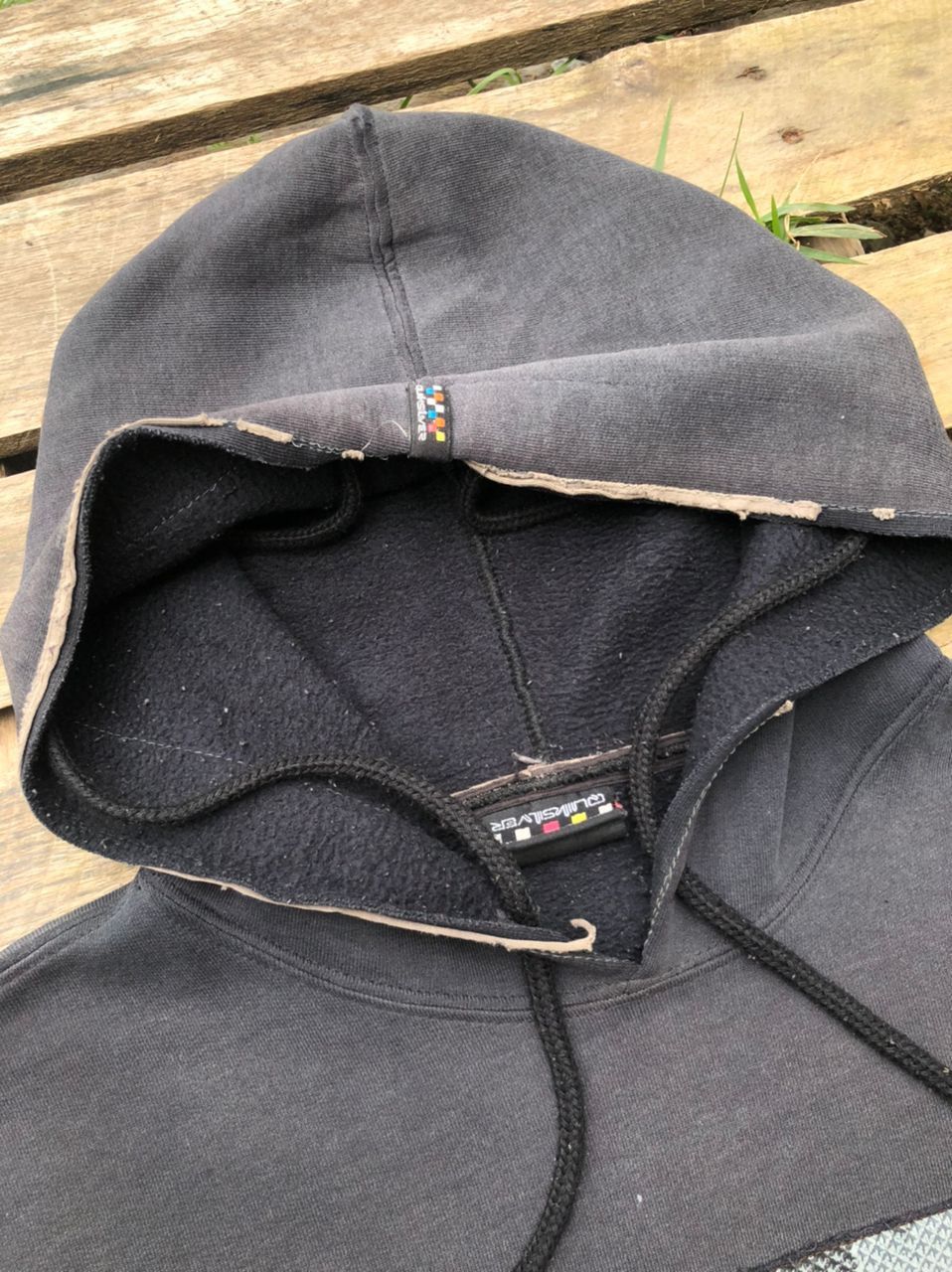 Quiksilver × Vintage Crazy Y2K Vintage Quiksilver Logo Hoodie Distressed Size US L / EU 52-54 / 3 - 6 Thumbnail
